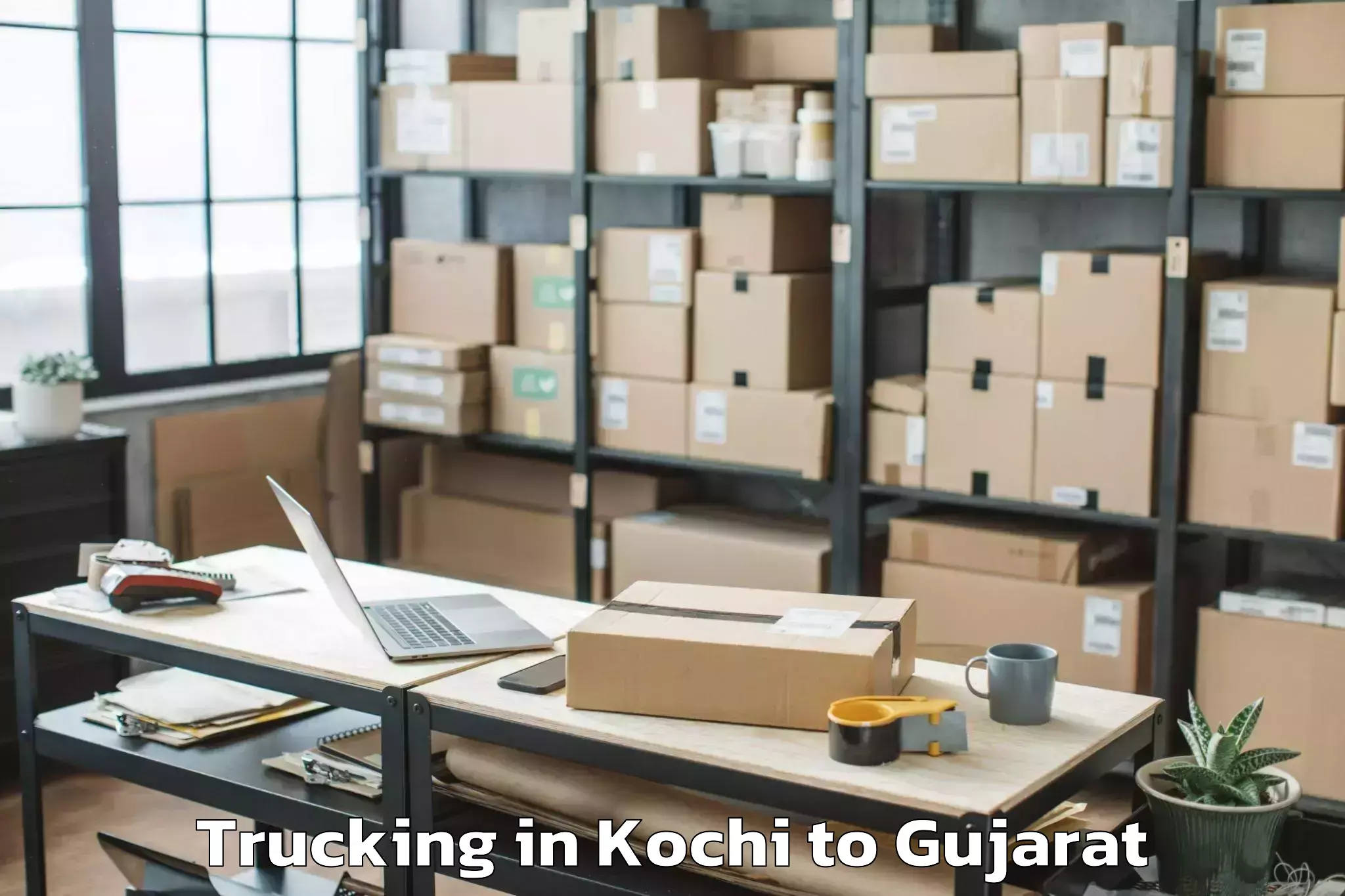 Book Your Kochi to Marwadi University Rajkot Trucking Today